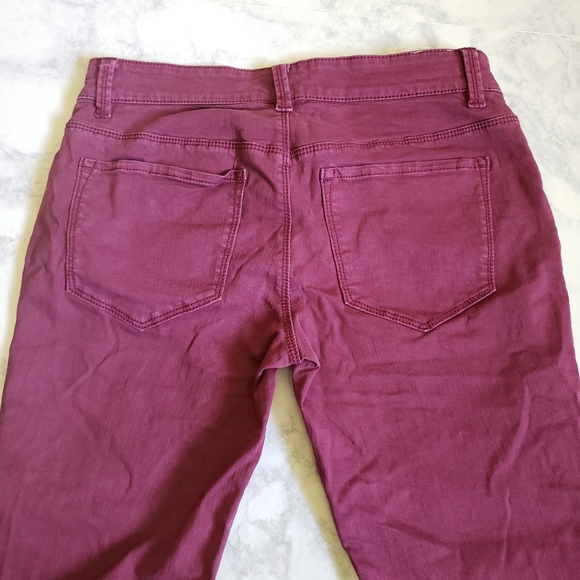 Ann Taylor Jeans Modern Fit Berry Low Rise 0 - Picture 4 of 11